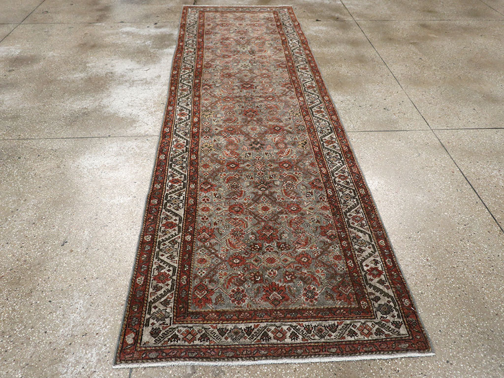 Antique Persian Malayer Runner, No.32058 - Galerie Shabab