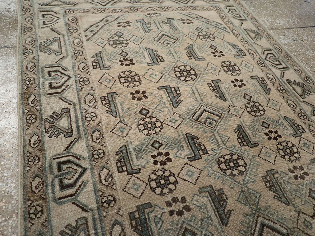 Vintage Persian Malayer Throw Rug (Pair: 1 of 2), No.32061 - Galerie Shabab