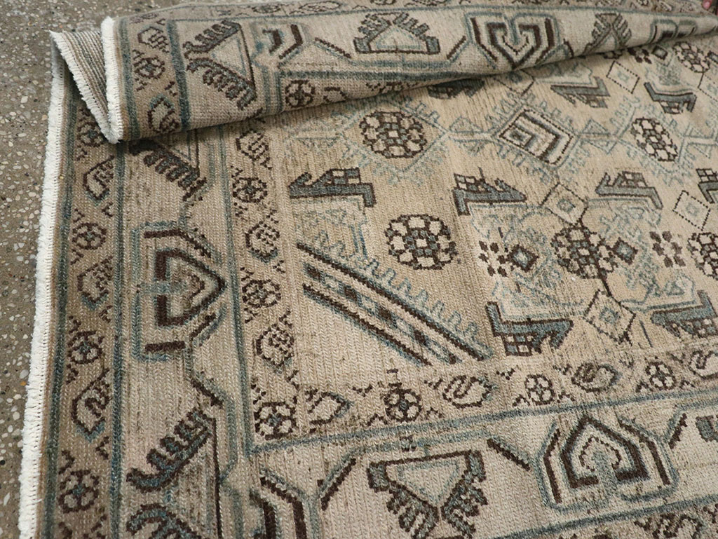 Vintage Persian Malayer Throw Rug (Pair: 1 of 2), No.32061 - Galerie Shabab