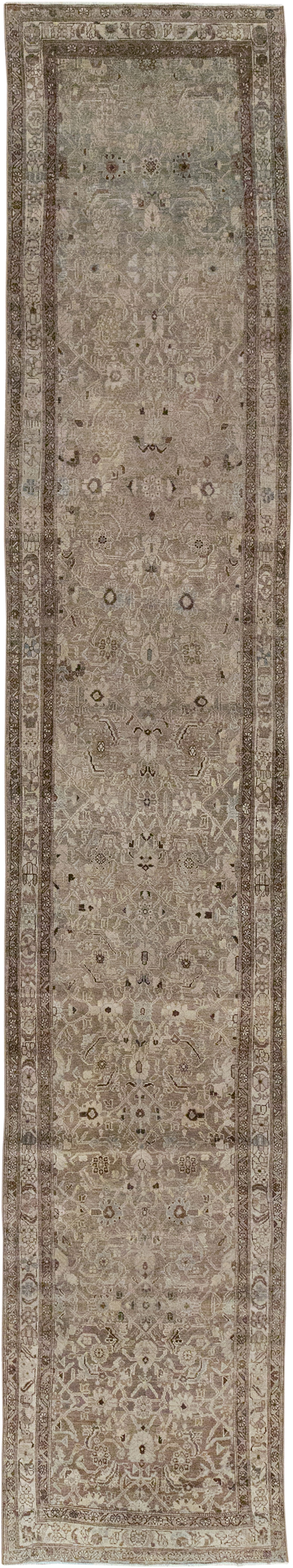 Antique Persian Malayer Long Runner, No.32064 - Galerie Shabab