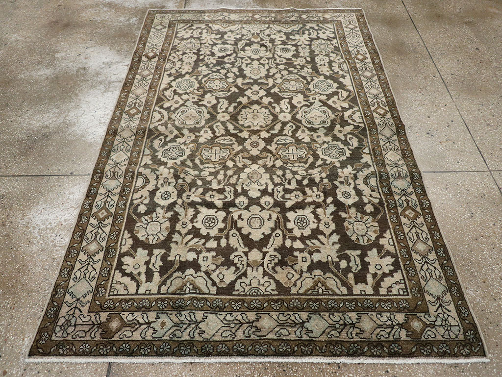 Vintage Persian Malayer Accent Rug, No.32069 - Galerie Shabab