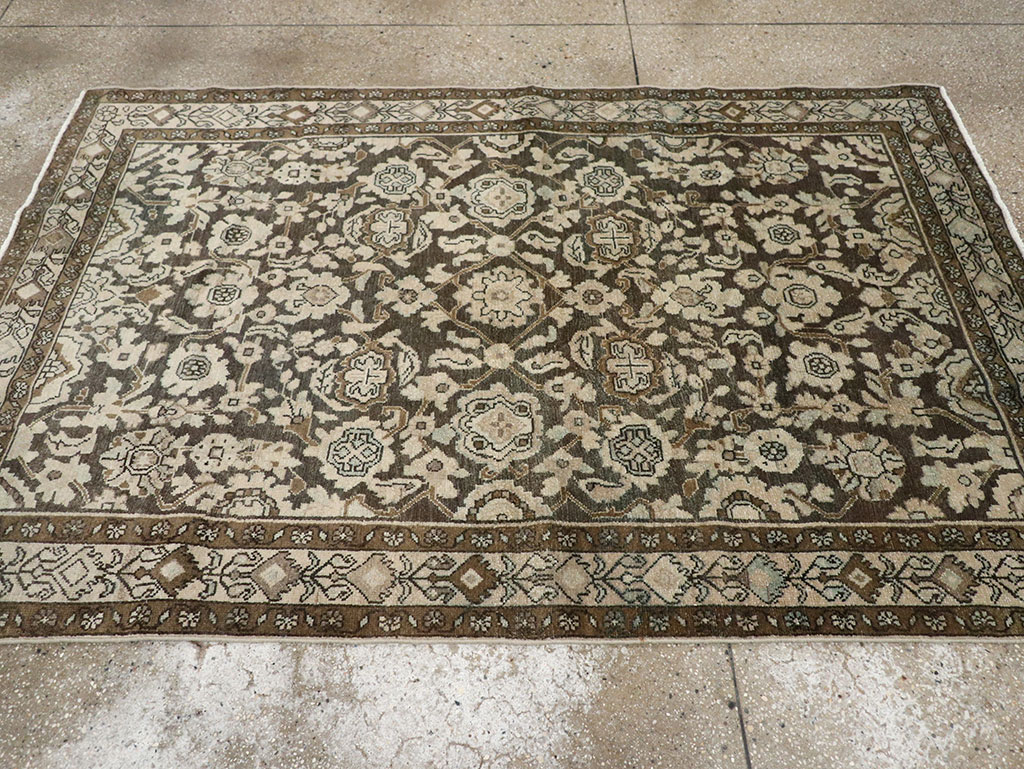 Vintage Persian Malayer Accent Rug, No.32069 - Galerie Shabab