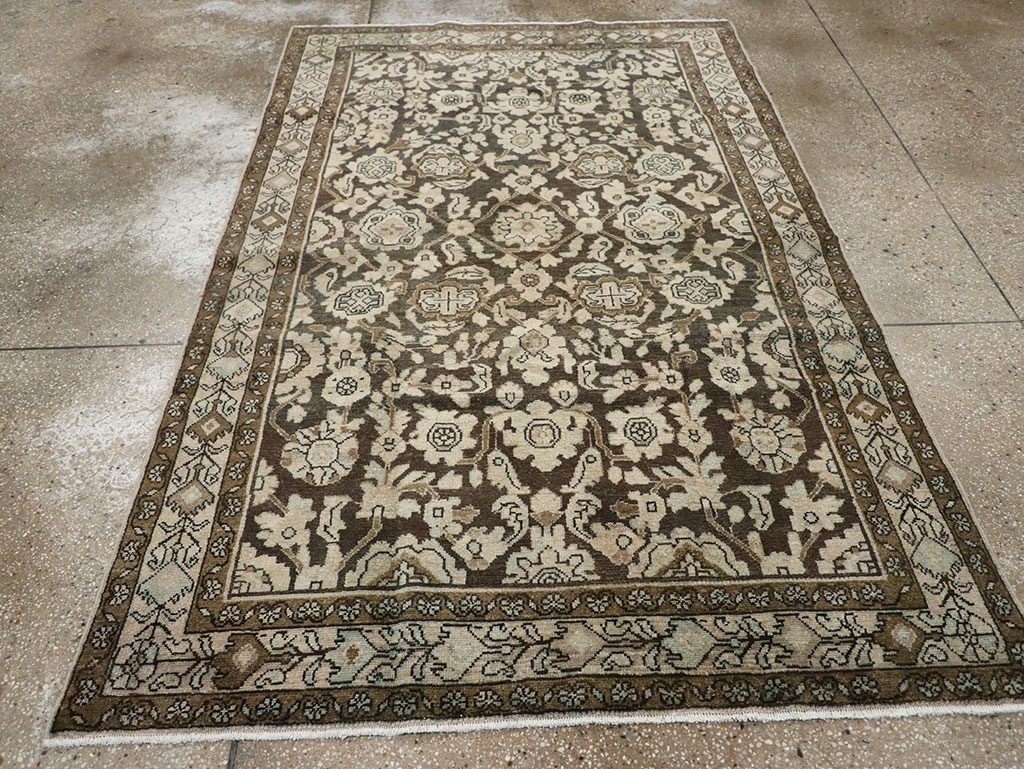 Vintage Persian Malayer Accent Rug, No.32069 - Galerie Shabab