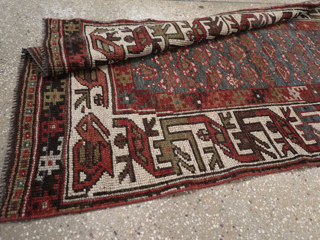 Antique Persian Kurd Small Runner, No.32072 - Galerie Shabab