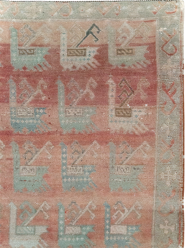Vintage Turkish Anatolian Throw Rug, No.32073 - Galerie Shabab
