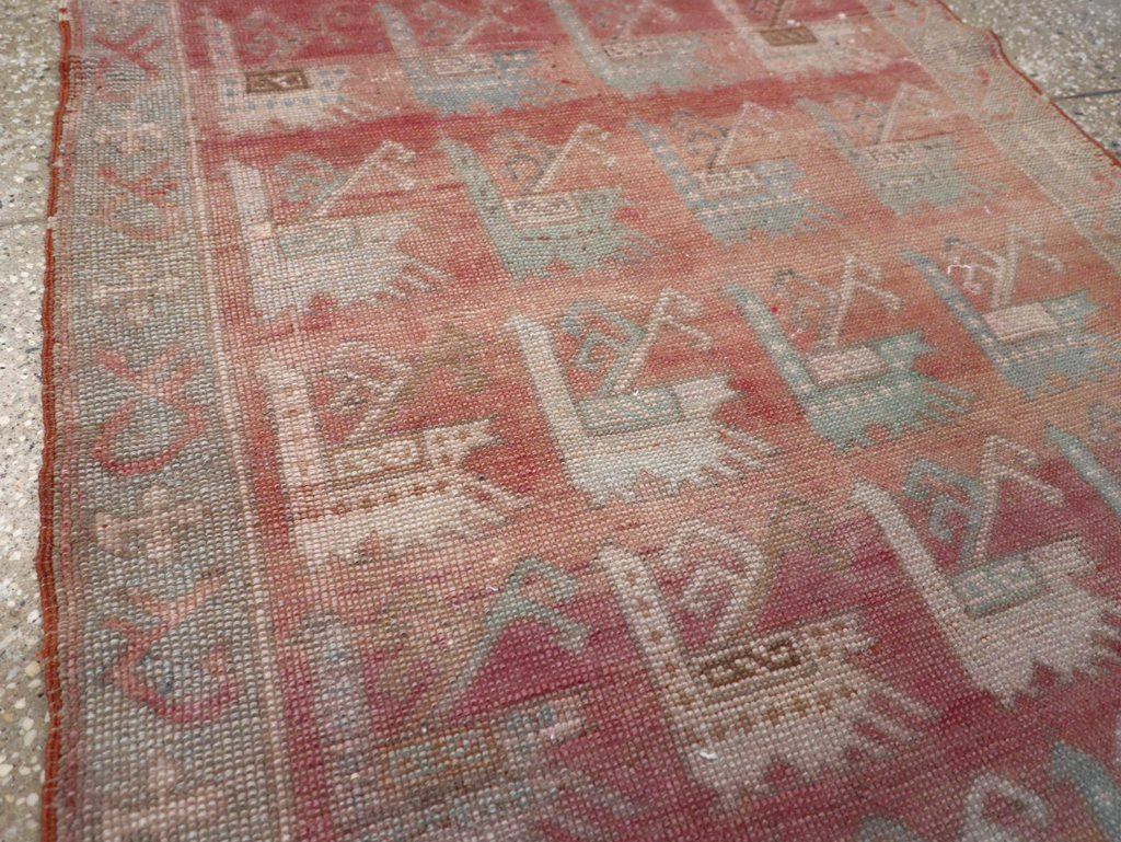 Vintage Turkish Anatolian Throw Rug, No.32073 - Galerie Shabab