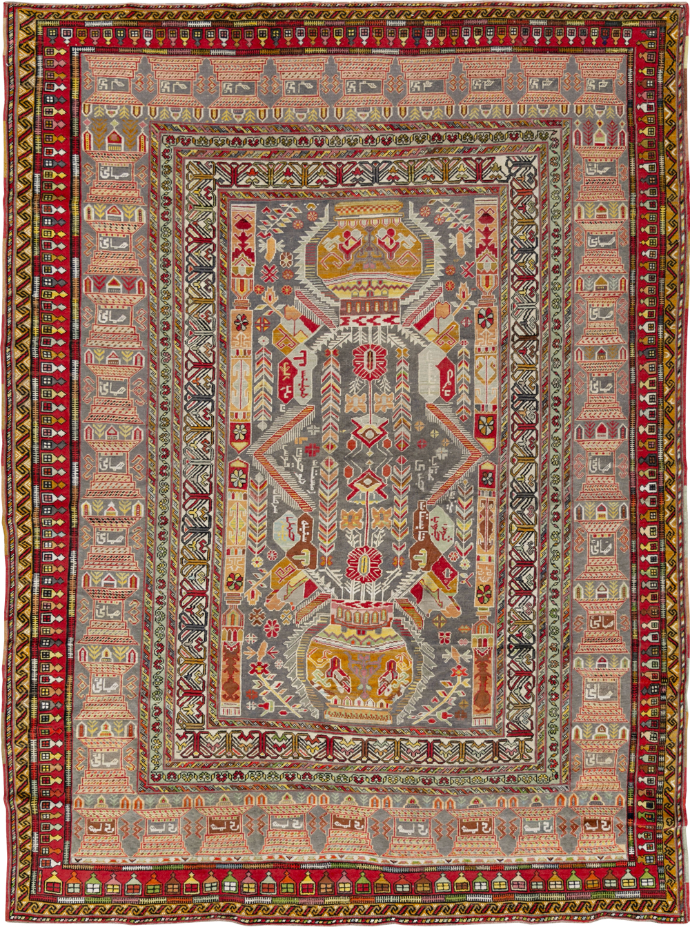 Vintage Turkish Anatolian Accent Rug, No.32074 - Galerie Shabab