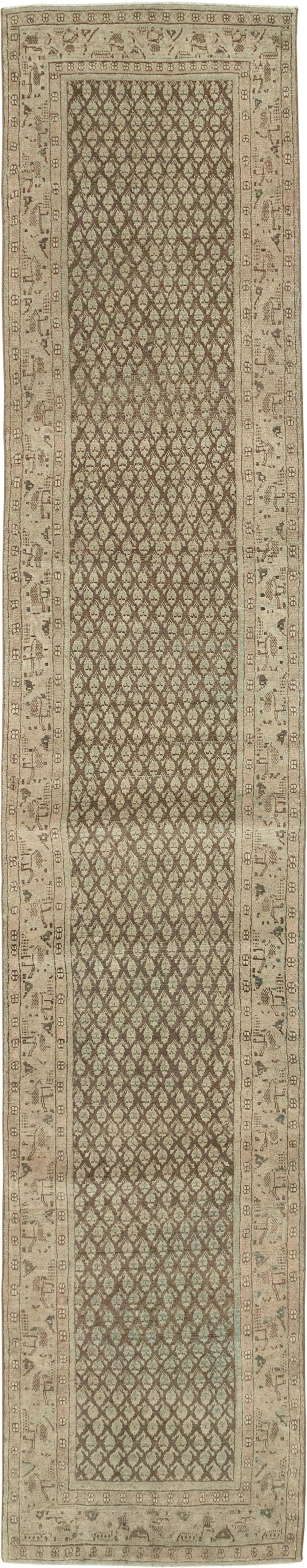 Antique Persian Mahal Runner, No.32079 - Galerie Shabab