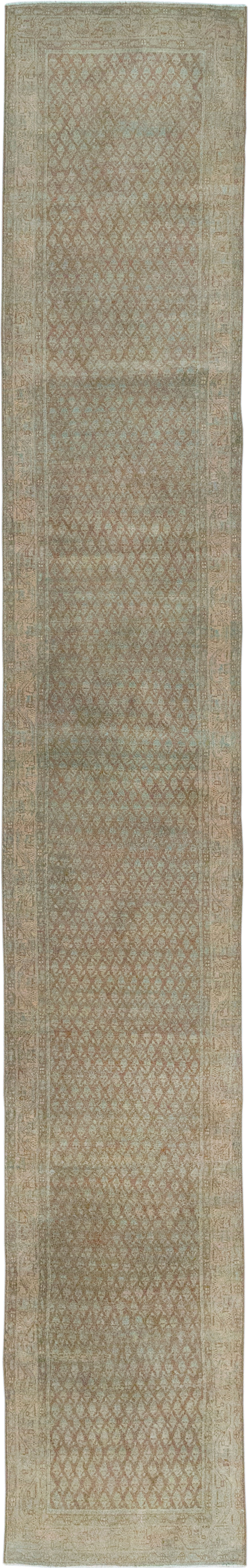 Antique Persian Mahal Long Runner, No.32080 - Galerie Shabab