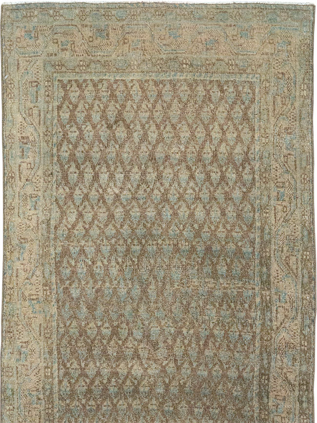 Antique Persian Mahal Long Runner, No.32080 - Galerie Shabab