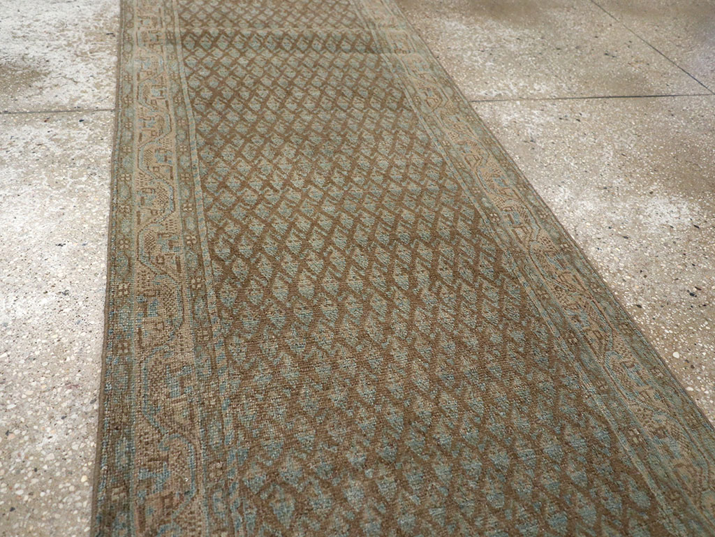 Antique Persian Mahal Long Runner, No.32080 - Galerie Shabab