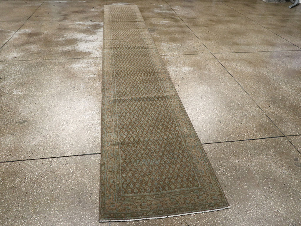 Antique Persian Mahal Long Runner, No.32080 - Galerie Shabab