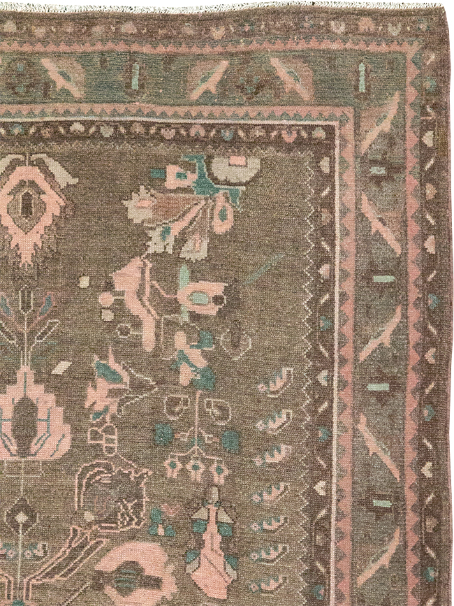 Vintage Persian Malayer Accent Rug, No.32081 - Galerie Shabab