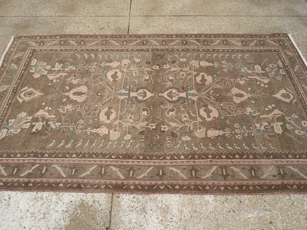 Vintage Persian Malayer Accent Rug, No.32081 - Galerie Shabab
