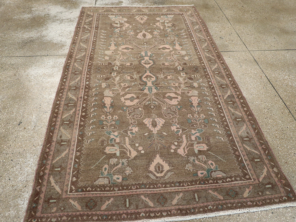 Vintage Persian Malayer Accent Rug, No.32081 - Galerie Shabab