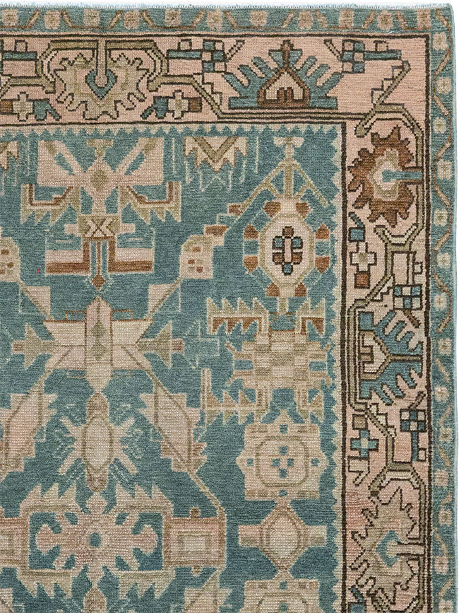 Vintage Persian Malayer Throw Rug, No.32084 - Galerie Shabab
