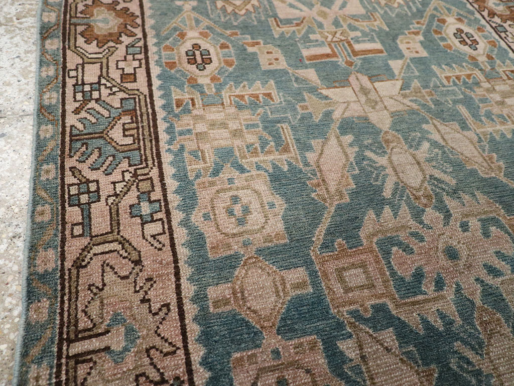 Vintage Persian Malayer Throw Rug, No.32084 - Galerie Shabab