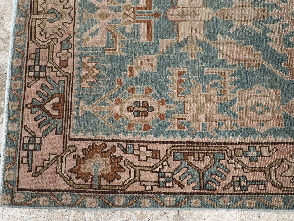 Vintage Persian Malayer Throw Rug, No.32084 - Galerie Shabab