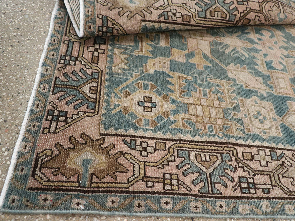 Vintage Persian Malayer Throw Rug, No.32084 - Galerie Shabab