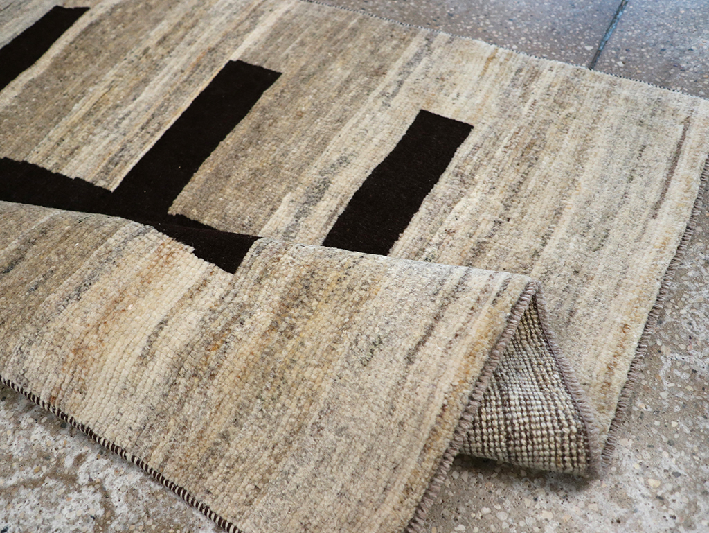 Modern Persian Gabbeh Pictorial Throw Rug (Pair: 1 of 2), No.32086 - Galerie Shabab