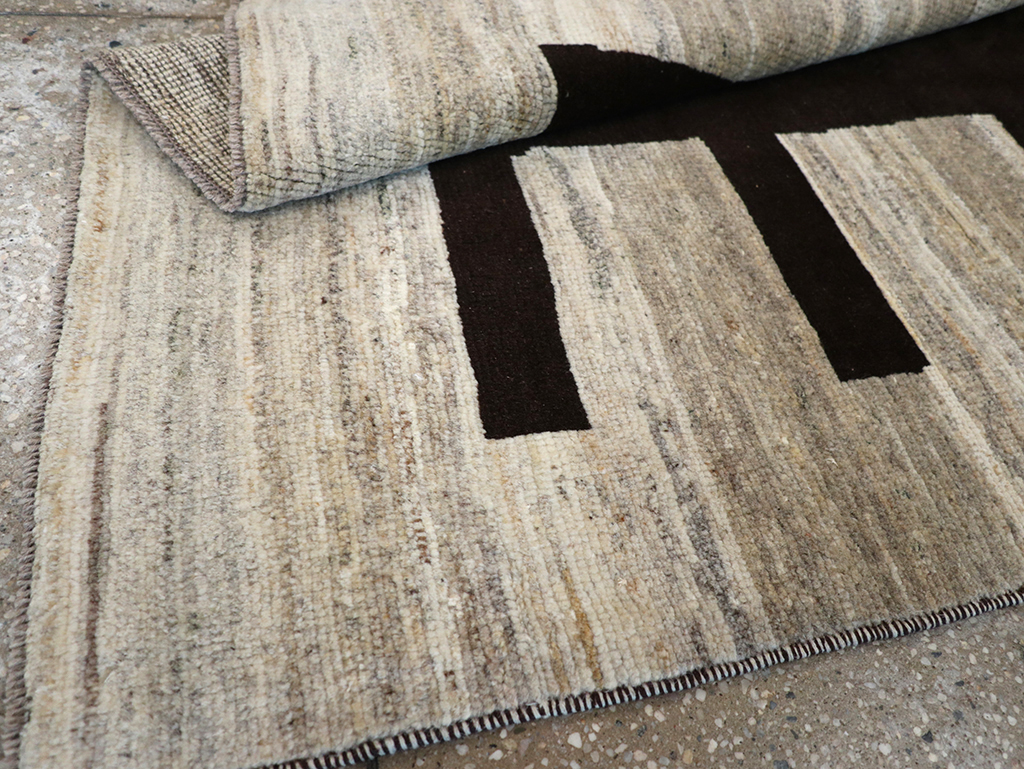 Modern Persian Gabbeh Pictorial Throw Rug (Pair: 1 of 2), No.32086 - Galerie Shabab