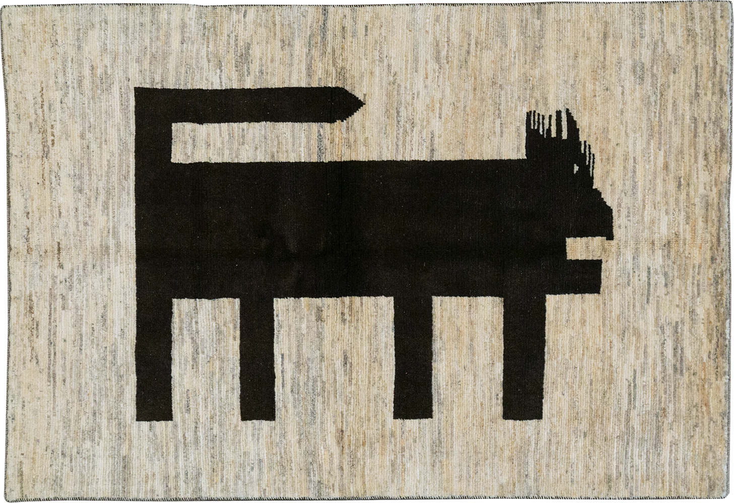 Modern Persian Gabbeh Pictorial Throw Rug (Pair: 2 of 2), No.32087 - Galerie Shabab