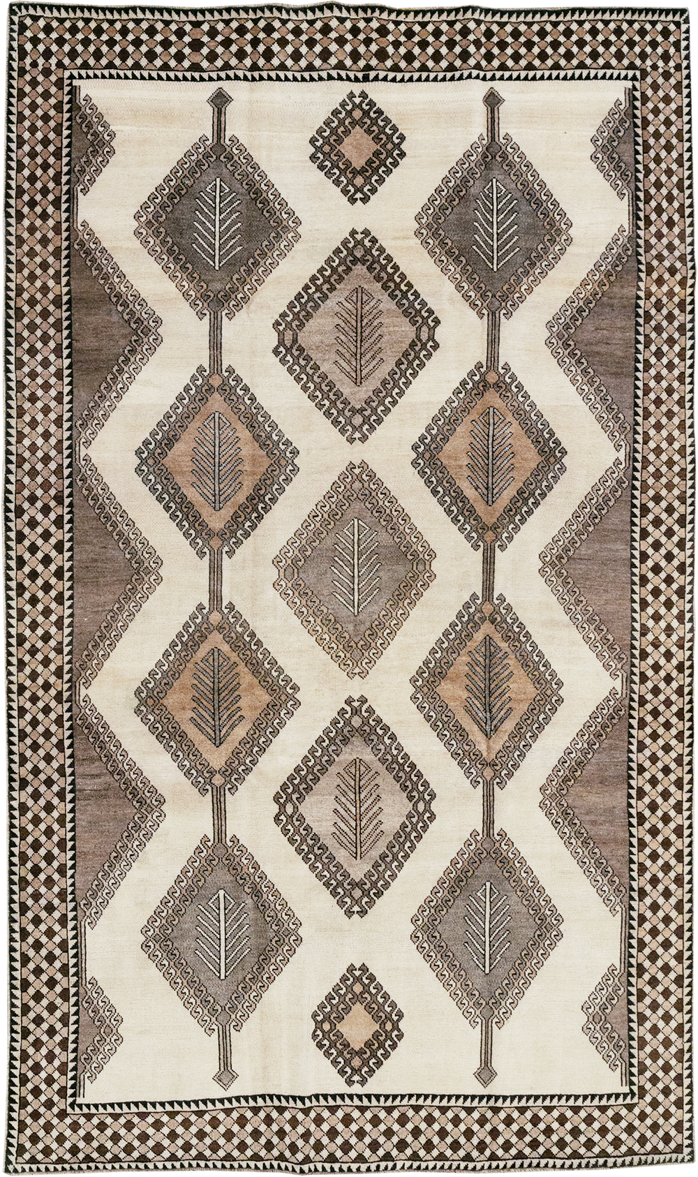 Vintage Persian Gabbeh Accent Rug (Pair: 1 of 2), No.32088 - Galerie Shabab