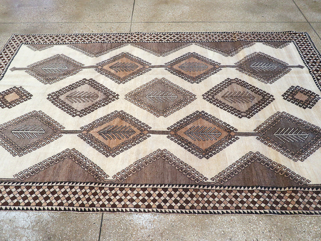 Vintage Persian Gabbeh Accent Rug (Pair: 1 of 2), No.32088 - Galerie Shabab