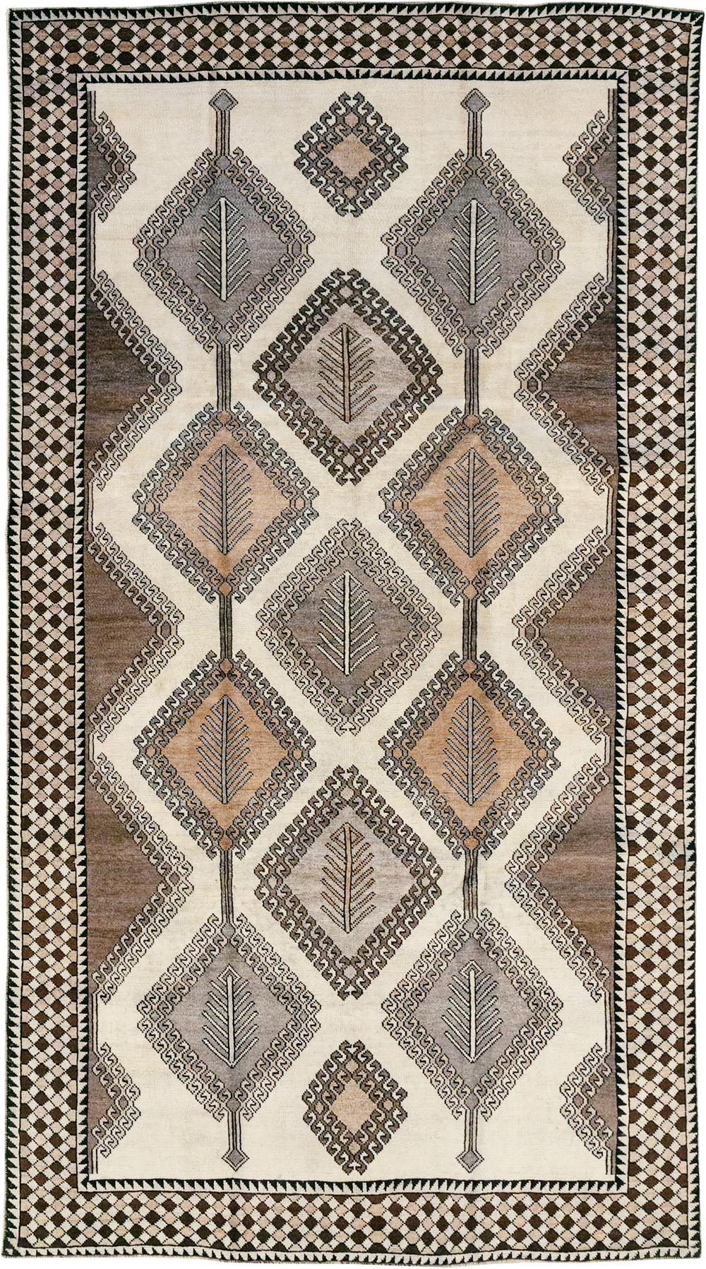 Vintage Persian Gabbeh Accent Rug (Pair: 2 of 2), No.32089 - Galerie Shabab