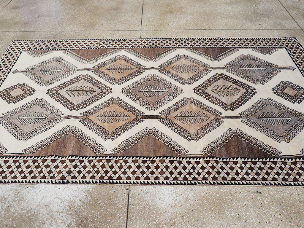 Vintage Persian Gabbeh Accent Rug (Pair: 2 of 2), No.32089 - Galerie Shabab