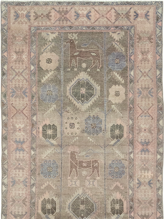 Vintage Persian Malayer Runner, No.32097 - Galerie Shabab