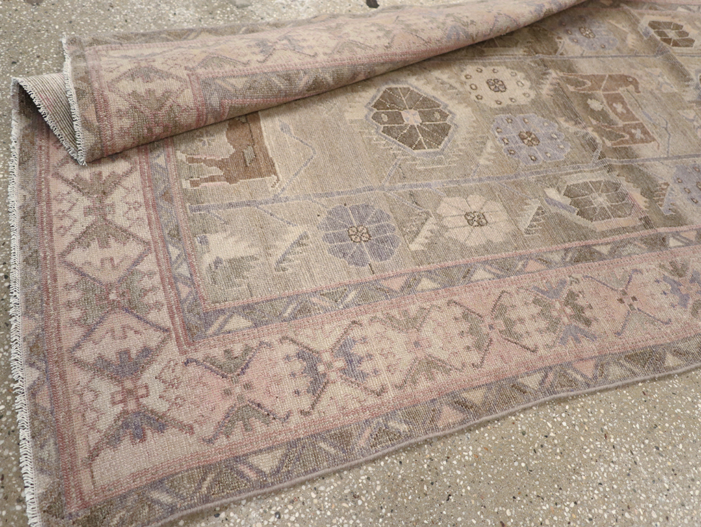 Vintage Persian Malayer Runner, No.32097 - Galerie Shabab