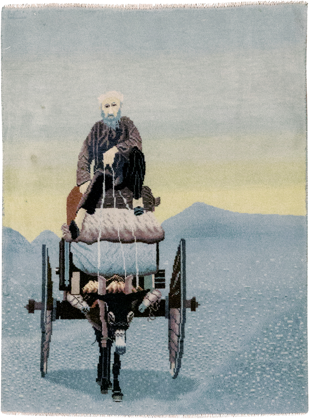 Modern Persian Tabriz Pictorial Throw Rug, No.32099 - Galerie Shabab