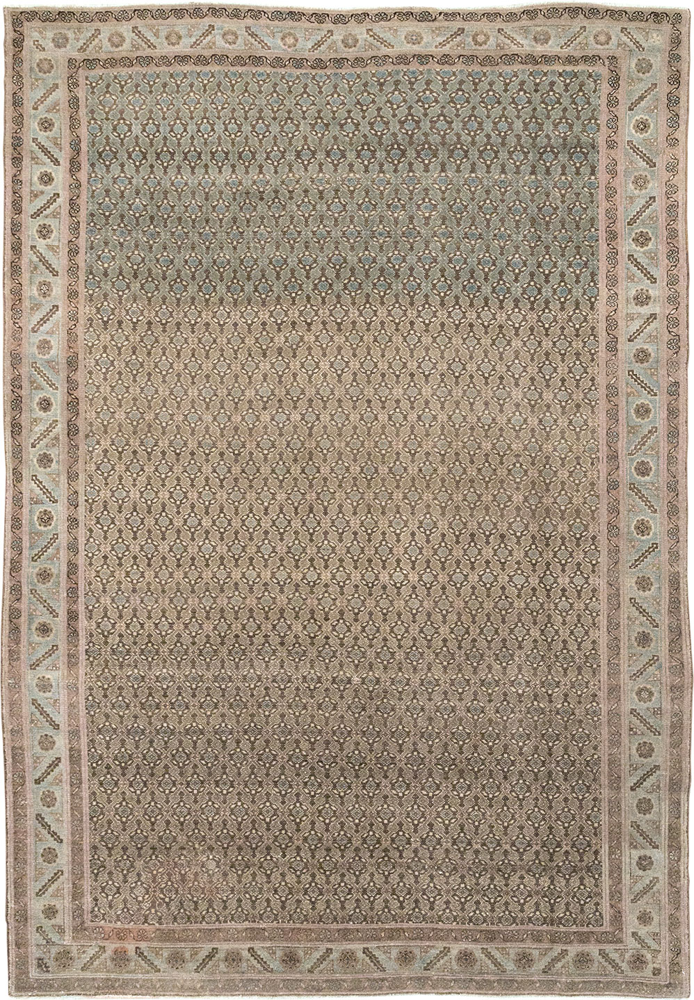 Vintage Persian Malayer Accent Rug, No.32104 - Galerie Shabab