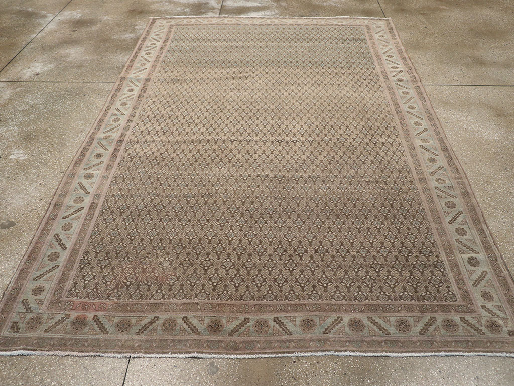 Vintage Persian Malayer Accent Rug, No.32104 - Galerie Shabab