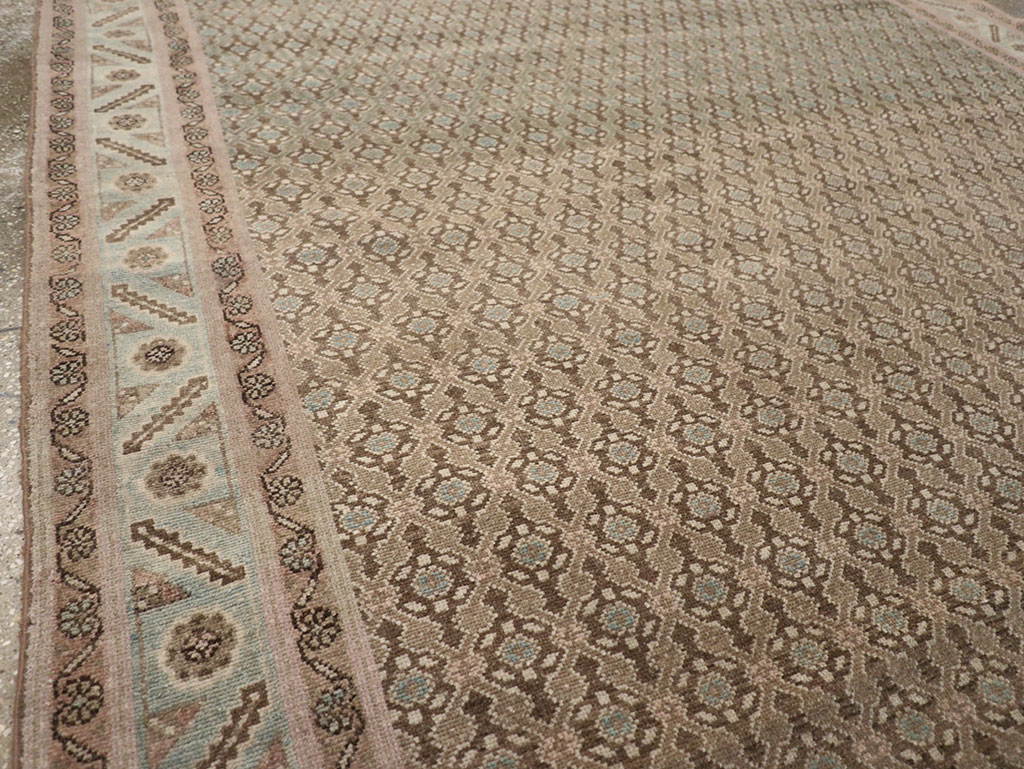 Vintage Persian Malayer Accent Rug, No.32104 - Galerie Shabab
