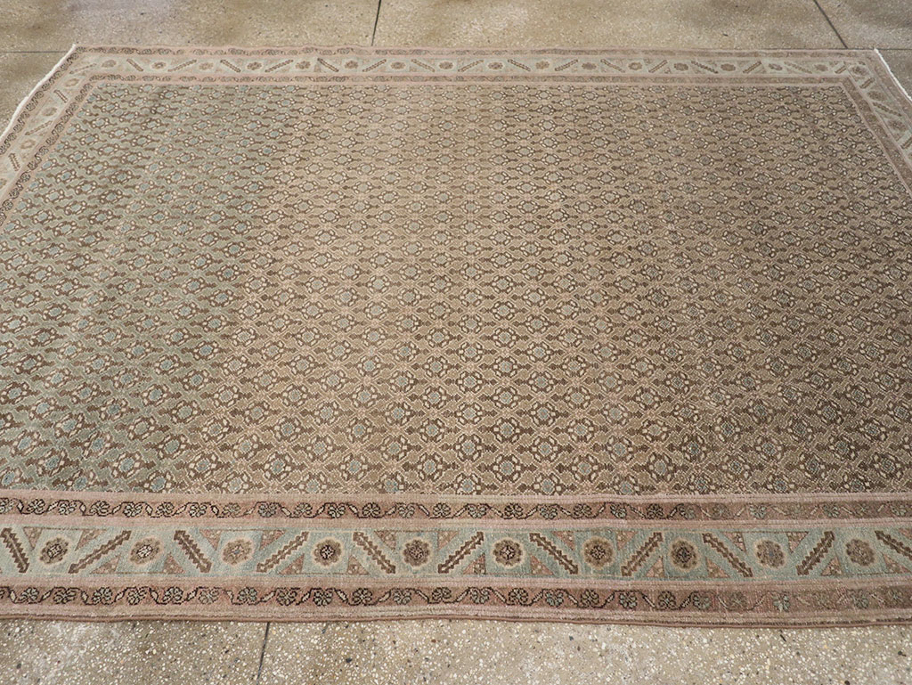 Vintage Persian Malayer Accent Rug, No.32104 - Galerie Shabab