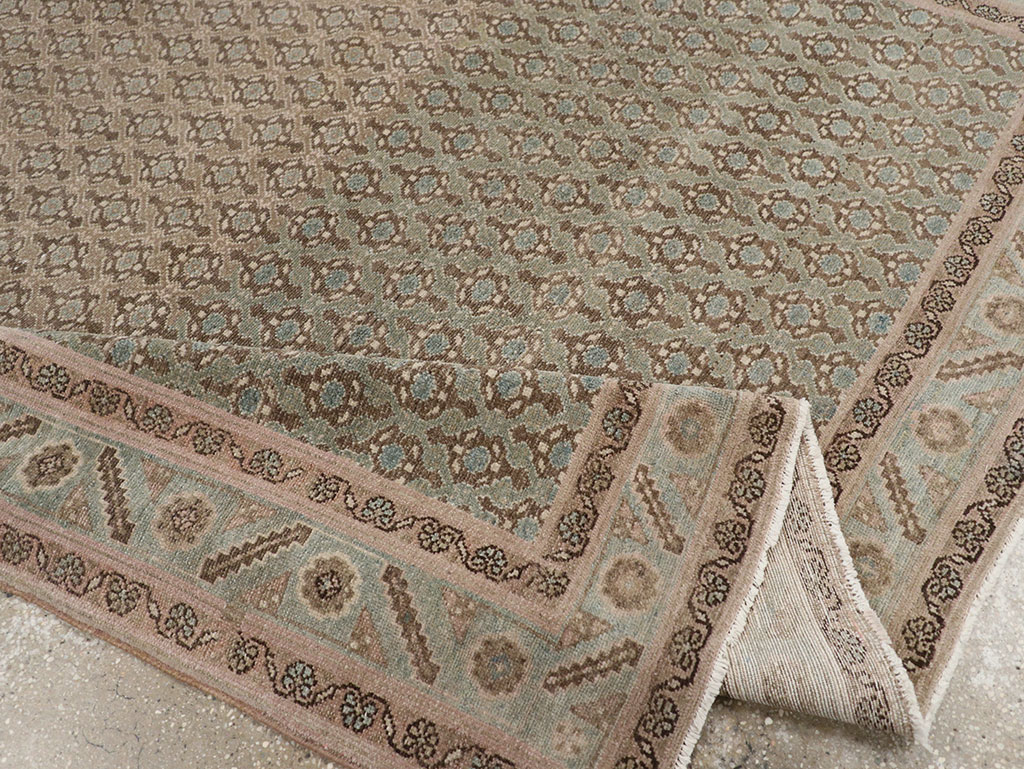 Vintage Persian Malayer Accent Rug, No.32104 - Galerie Shabab