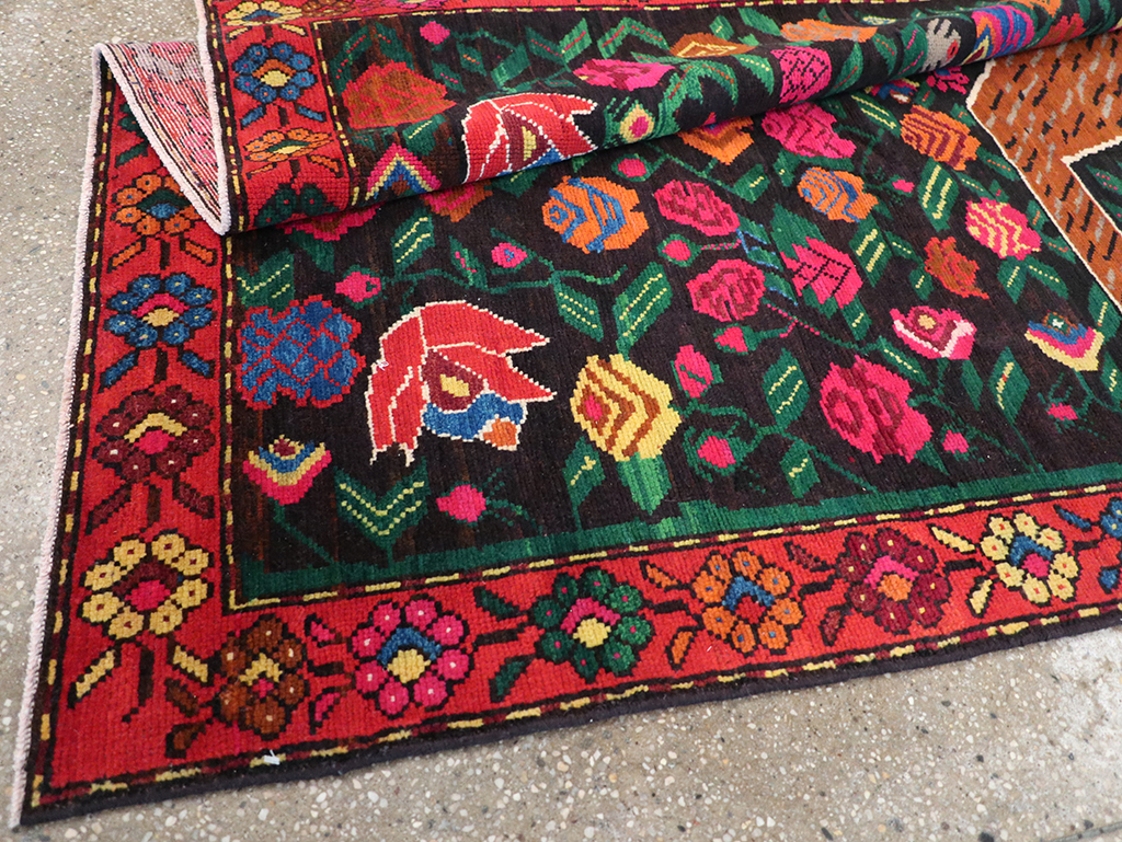 Vintage Caucasian Karabagh Pictorial Gallery Rug, No.32116 - Galerie Shabab