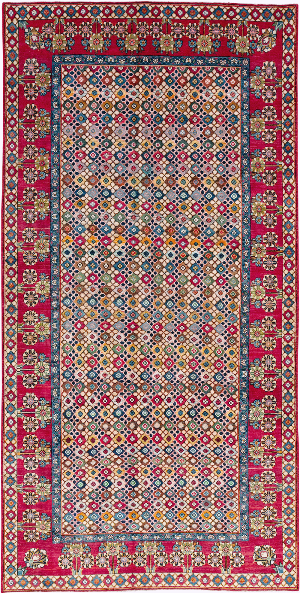 Vintage Persian Mahal Gallery Rug, No.32117 - Galerie Shabab