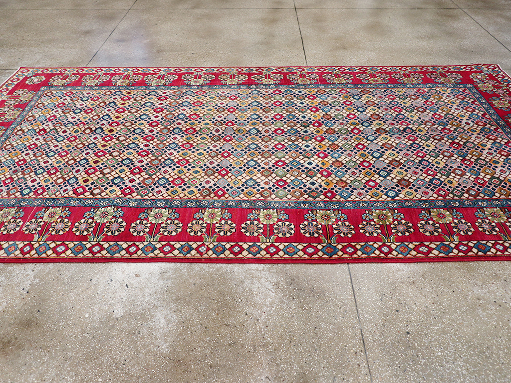 Vintage Persian Mahal Gallery Rug, No.32117 - Galerie Shabab
