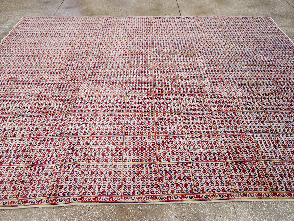 Vintage Persian Kashan Room Size Carpet, No.32118 - Galerie Shabab