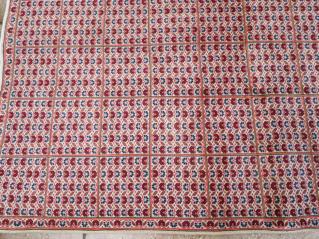 Vintage Persian Kashan Room Size Carpet, No.32118 - Galerie Shabab