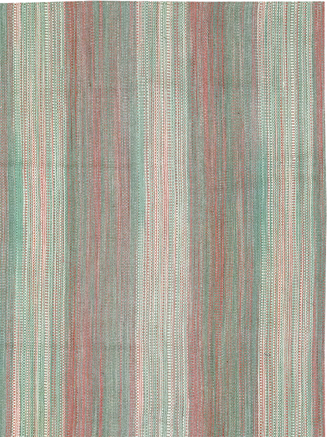 Modern Turkish Flatweave Kilim Room Size Carpet, No.32121 - Galerie Shabab