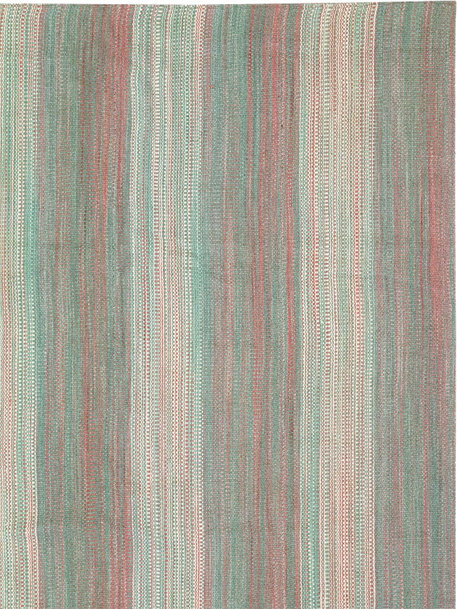 Modern Turkish Flatweave Kilim Room Size Carpet, No.32121 - Galerie Shabab