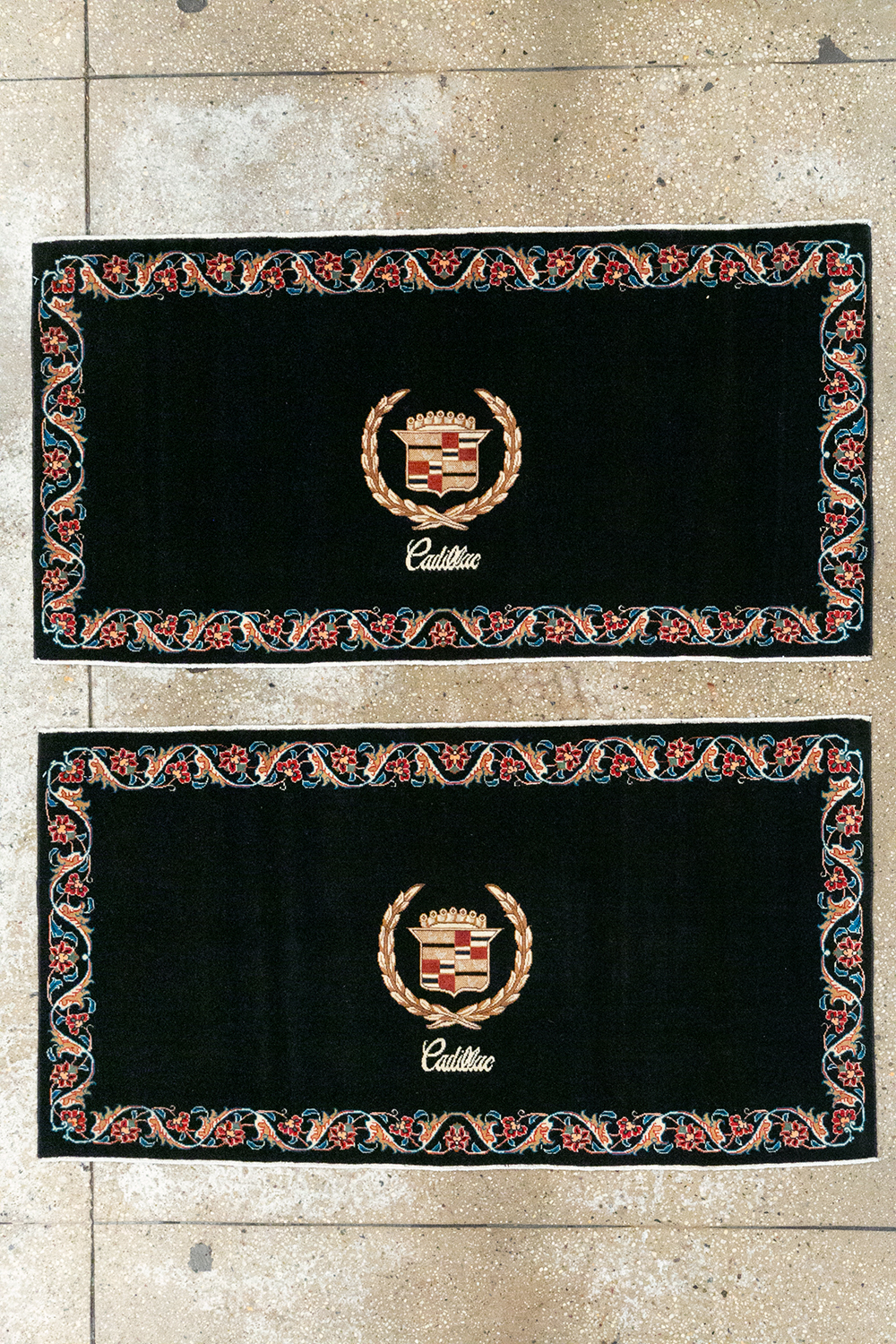 Vintage Persian Tabriz Pictorial Throw Rug, No.32125 - Galerie Shabab