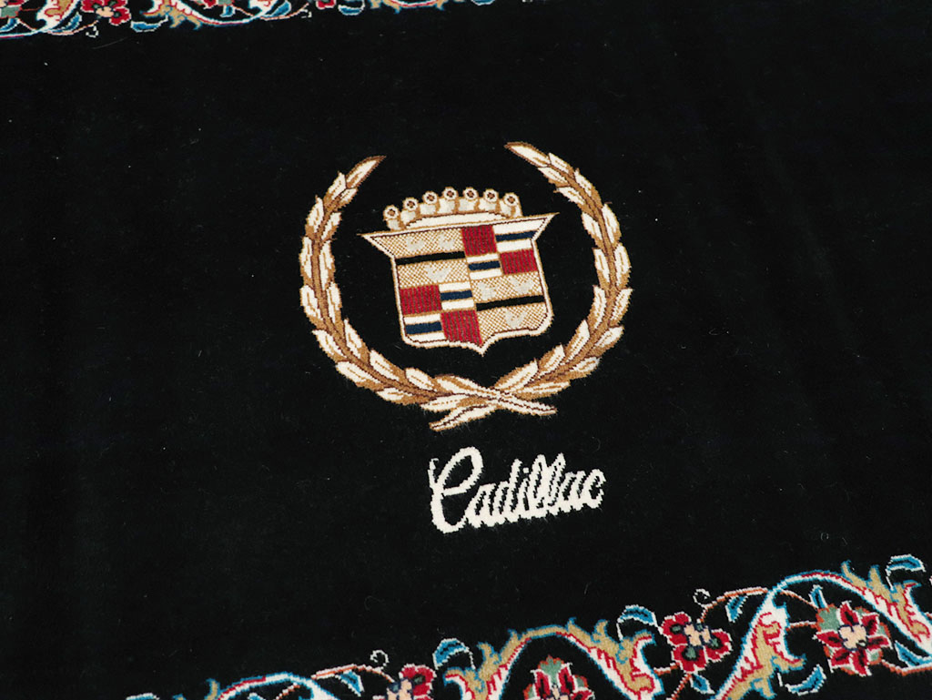 Vintage Persian Tabriz Pictorial Throw Rug, No.32126 - Galerie Shabab