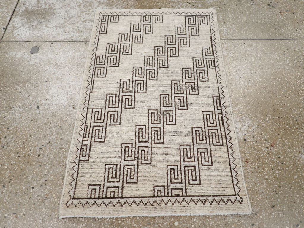 Modern East Turkestan Khotan Throw Rug, No.32135 - Galerie Shabab