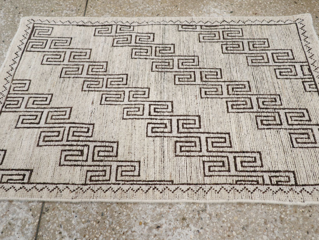 Modern East Turkestan Khotan Throw Rug, No.32135 - Galerie Shabab