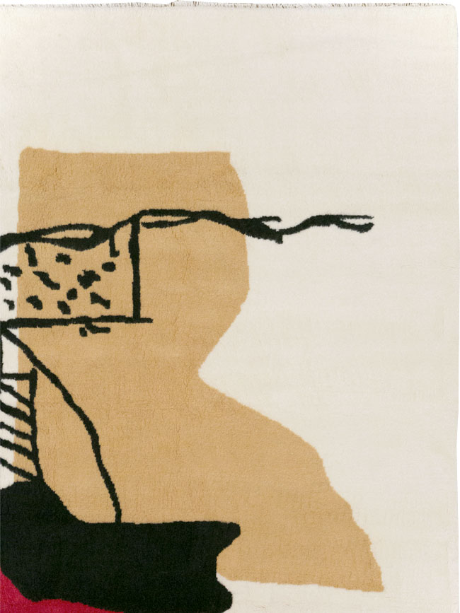 Modern Turkish Art Deco Carpet in the style of Le Corbusier, No.32136 - Galerie Shabab